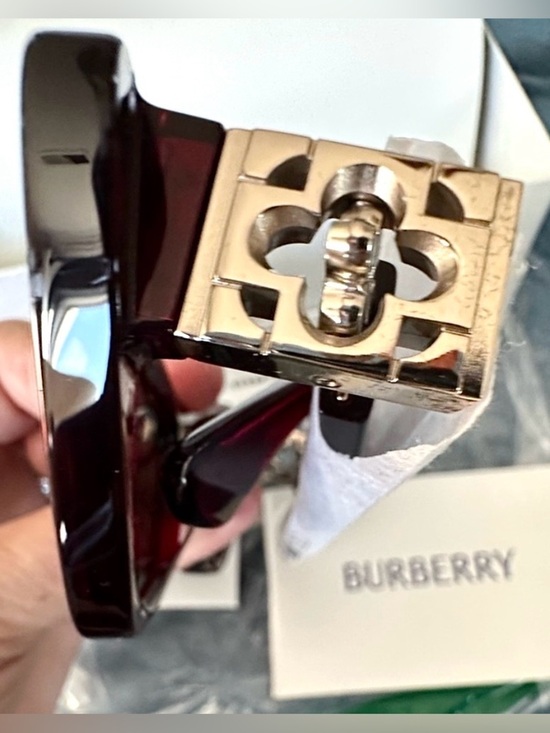 NWT Burberry Bordeaux Gradient Cat Eye Sunglasses 51mm Full Set $450 Retail